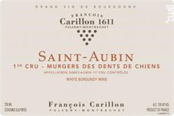 2020 Saint-Aubin 1er Cru Blanc, Murgers des Dents de Chien, Domaine FRANÇOIS CARILLON